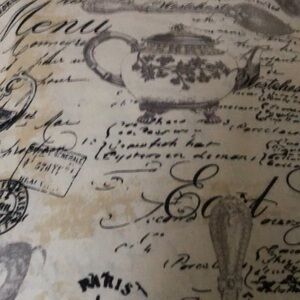 Fabric Tea Time new 1 yard x 44/45" wide cotton Waverly Inspirations washable